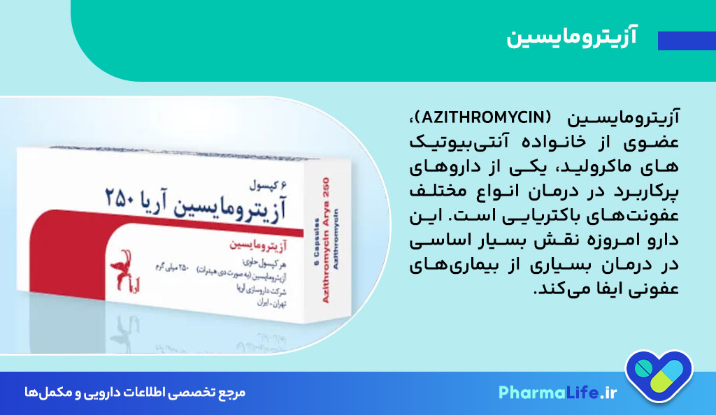 آزیترومایسین چیست؟ موارد مصرف، عوارض جانبی، نحوه مصرف و نکات مهم داروی Azithromycin