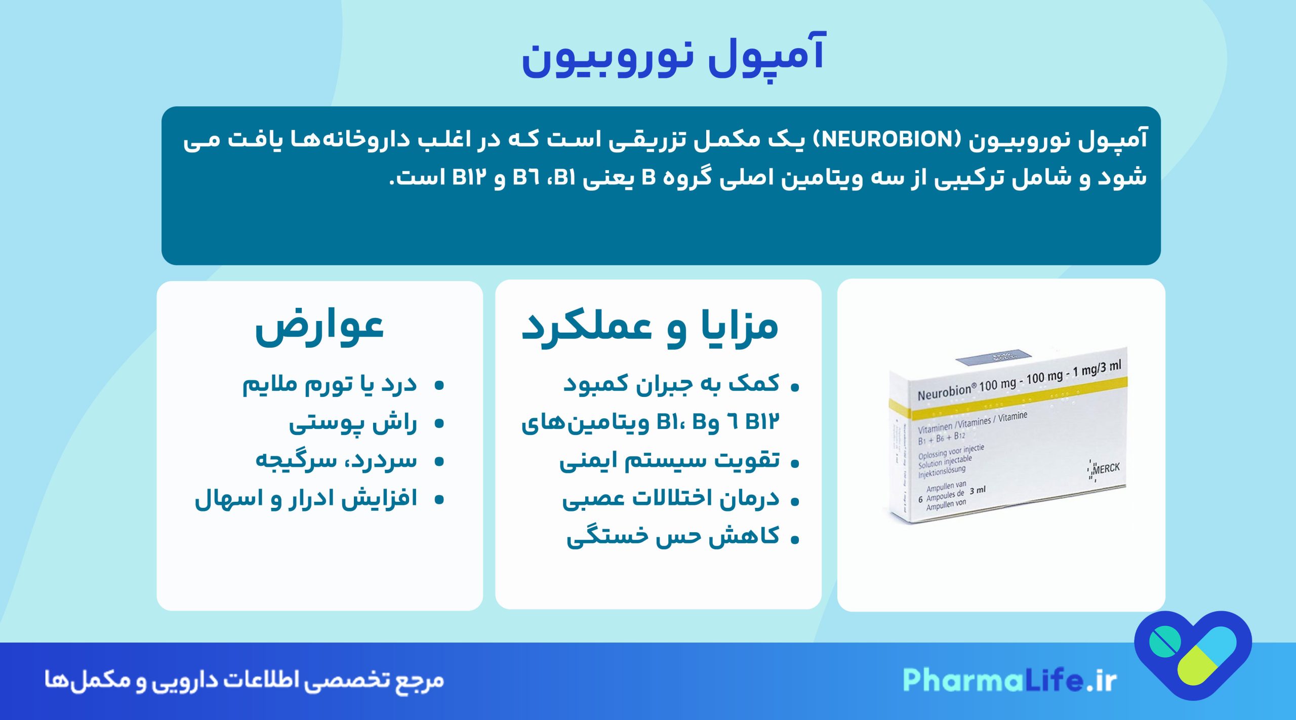 آمپول نوروبیون چیست؟ فواید، عوارض، نحوه مصرف و هرآنچه باید بدانید