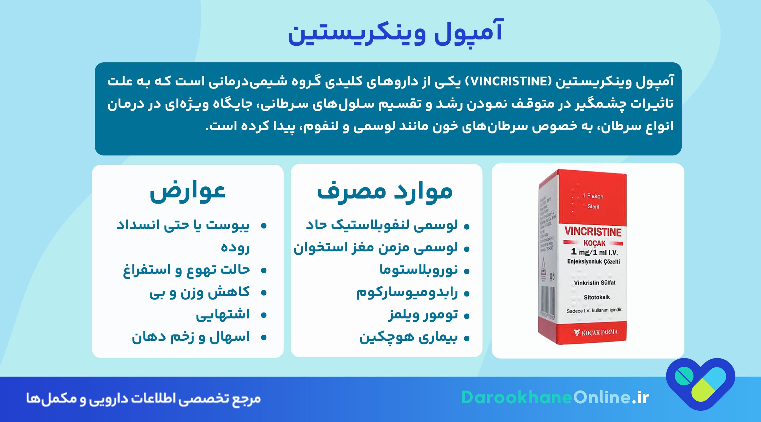 آمپول وینکریستین؛ موارد مصرف، نحوه تزریق، عوارض و هشدارها در درمان سرطان