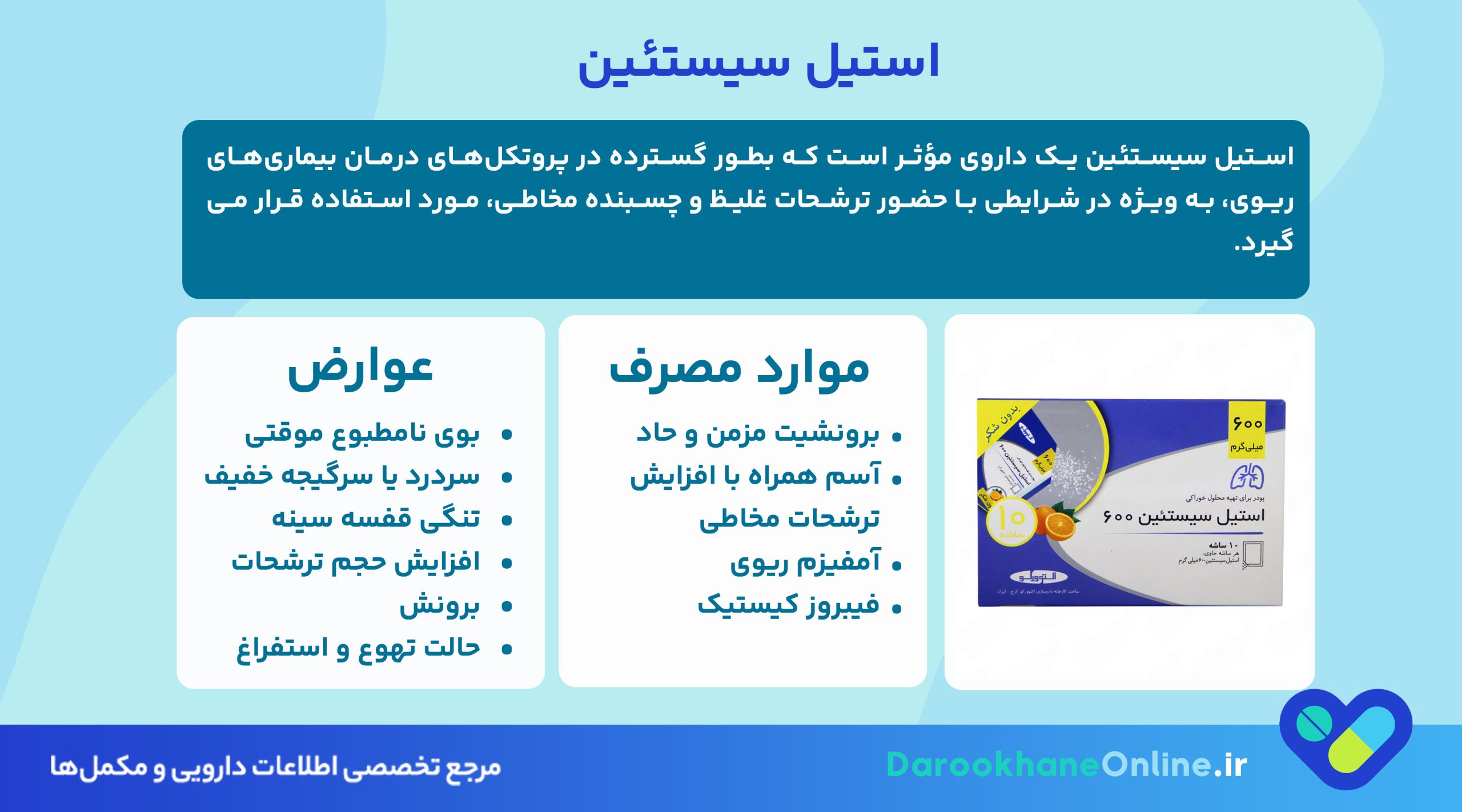 استیل سیستئین (Acetylcysteine) چیست؟ موارد مصرف، عوارض جانبی و نحوه مصرف برای بیماریهای ریوی 27 استیل سیستئین (Acetylcysteine) چیست؟ موارد مصرف، عوارض جانبی و نحوه مصرف برای بیماریهای ریوی