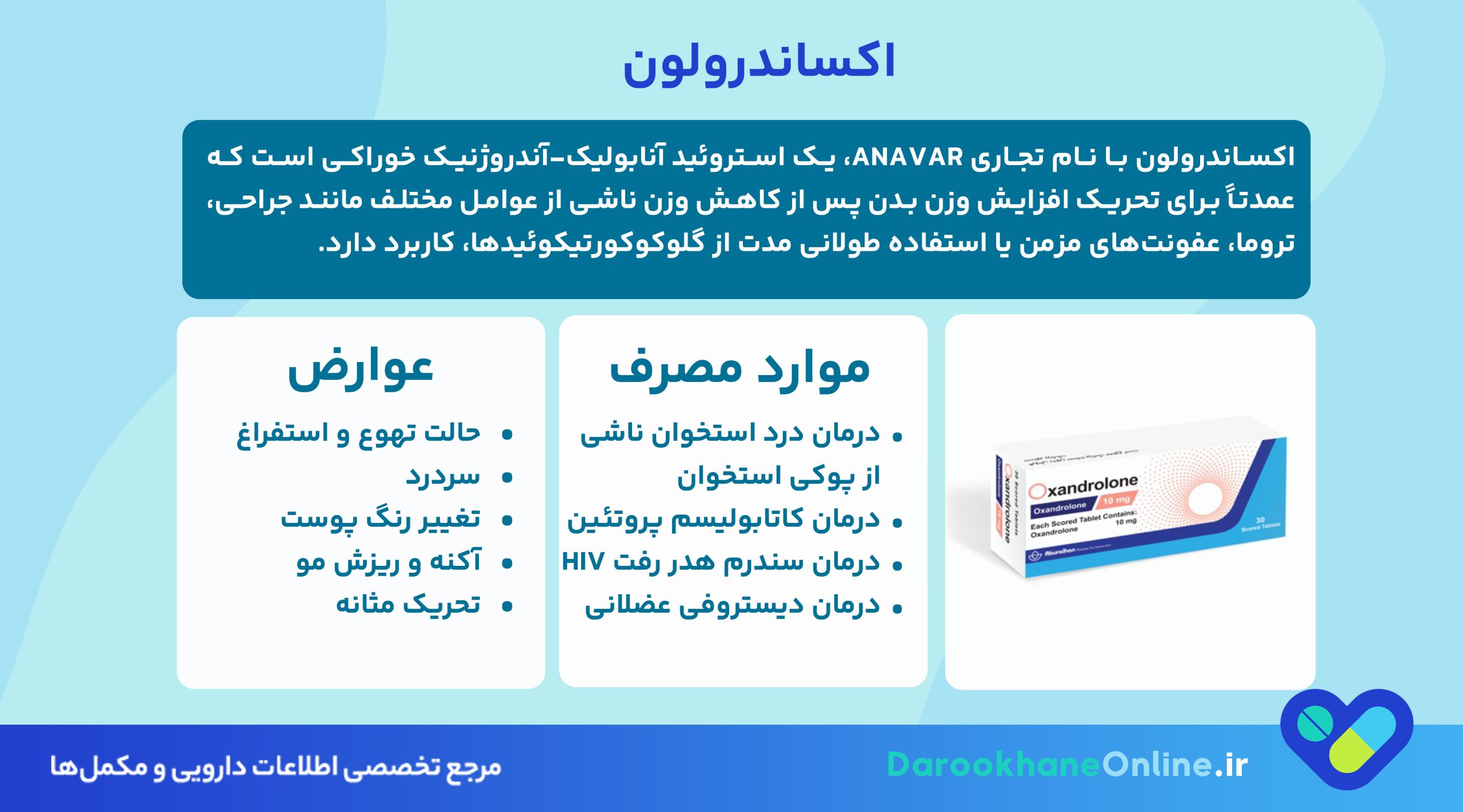 اکساندرولون (Oxandrolone) چیست؟ موارد مصرف، عوارض و دستور مصرف برای افزایش وزن 26 اکساندرولون (Oxandrolone) چیست؟ موارد مصرف، عوارض و دستور مصرف برای افزایش وزن