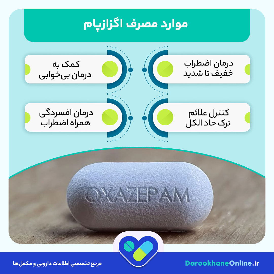 اگزازپام چیست؟ موارد مصرف، عوارض، هشدارها و نکات مهم قرص ضد اضطراب Oxazepam
