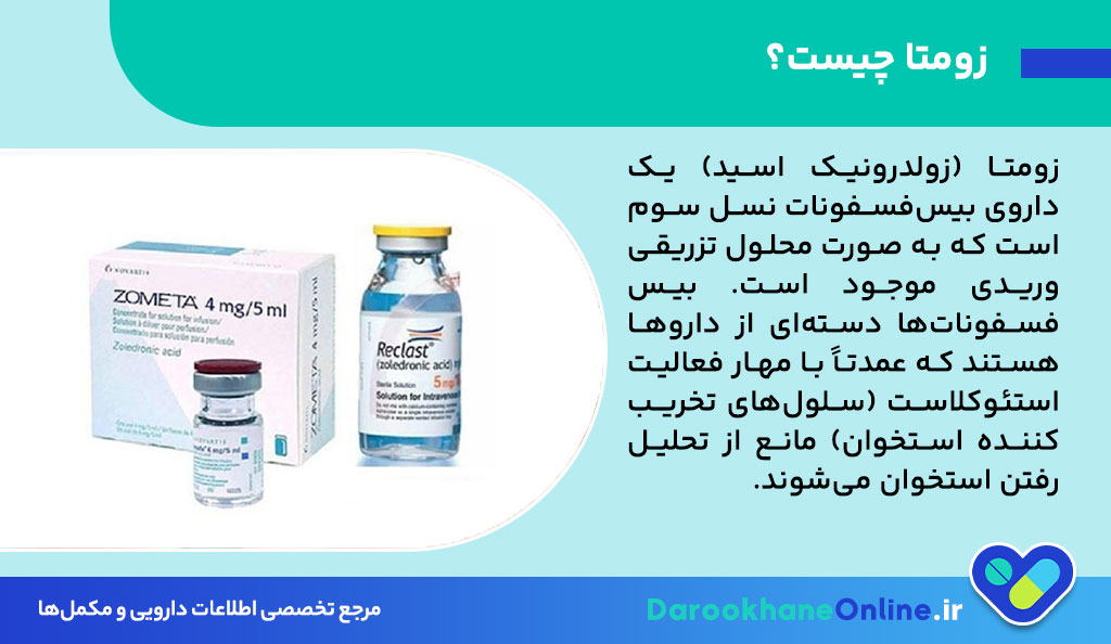 درمان پوکی استخوان و هیپرکلسمی با داروی زومتا (Zometa)؛ نحوه مصرف، عوارض و نکات مهم 27 درمان پوکی استخوان و هیپرکلسمی با داروی زومتا (Zometa)؛ نحوه مصرف، عوارض و نکات مهم