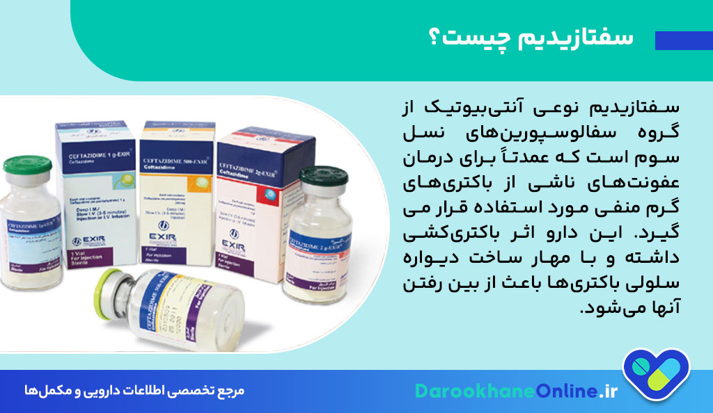 سفتازیدیم (Ceftazidime) چیست؟ موارد مصرف، عوارض، دوز و هشدارهای داروی سفتازیدیم برای درمان عفونتها 27 سفتازیدیم (Ceftazidime) چیست؟ موارد مصرف، عوارض، دوز و هشدارهای داروی سفتازیدیم برای درمان عفونتها