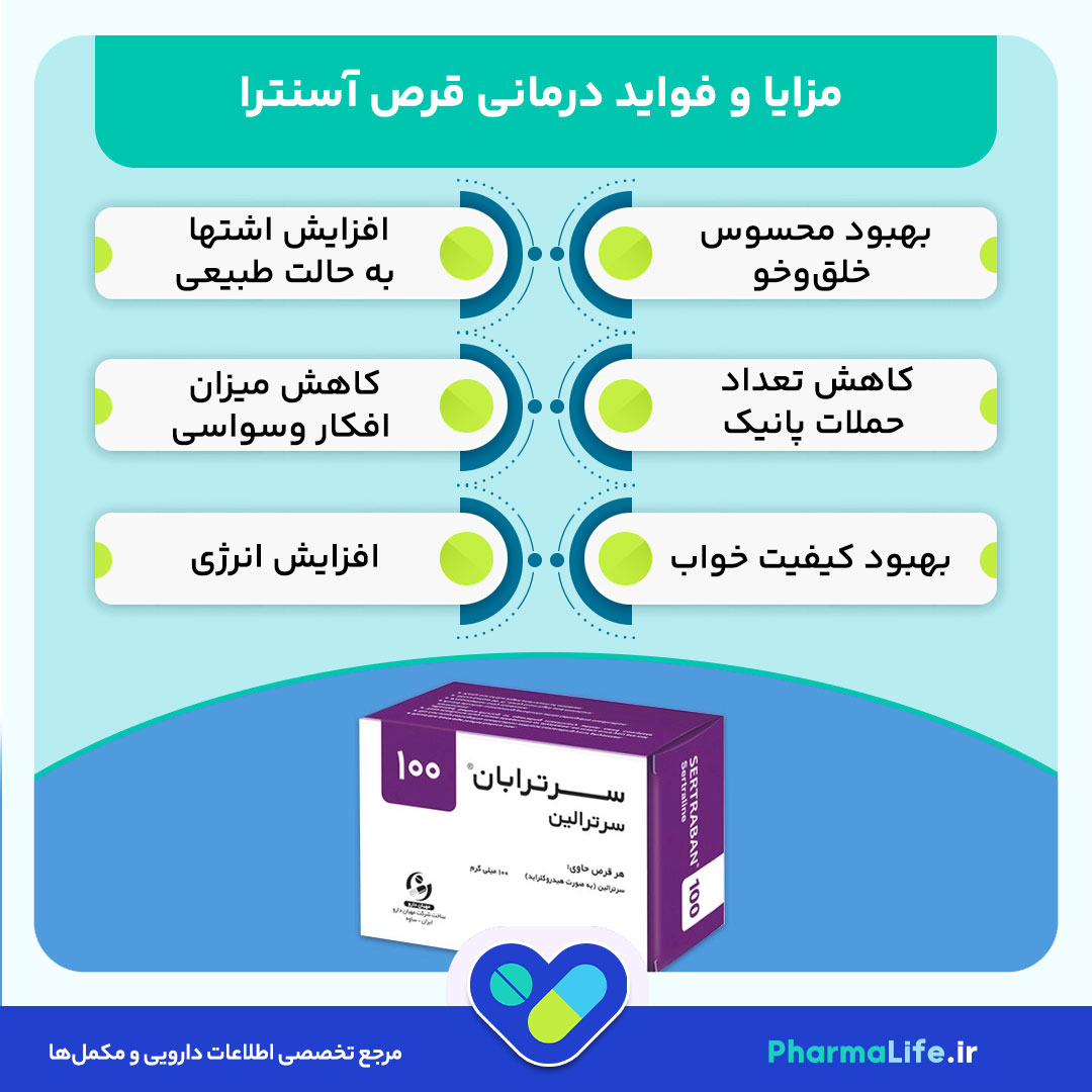 قرص آسنترا (سرترالین) چیست؟ موارد مصرف، عوارض، نحوه مصرف و داروهای جایگزین