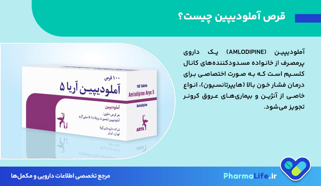 قرص آملودیپین چیست و چه کاربردی دارد؟ بررسی نحوه مصرف، عوارض و تداخل دارویی آملودیپین برای فشار خون بالا