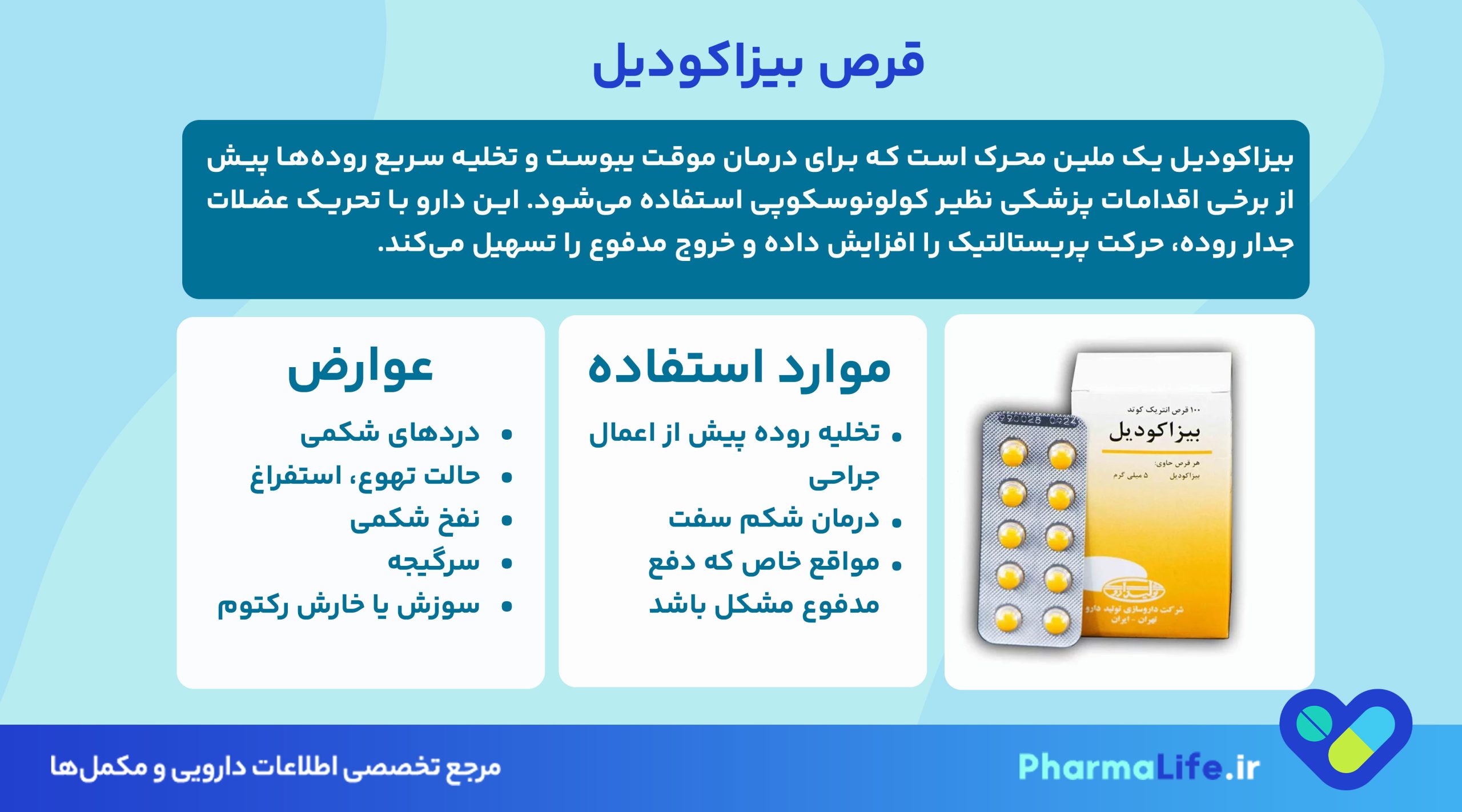قرص بیزاکودیل چیست؟ موارد مصرف، عوارض و هشدارها در درمان یبوست + نکات طلایی