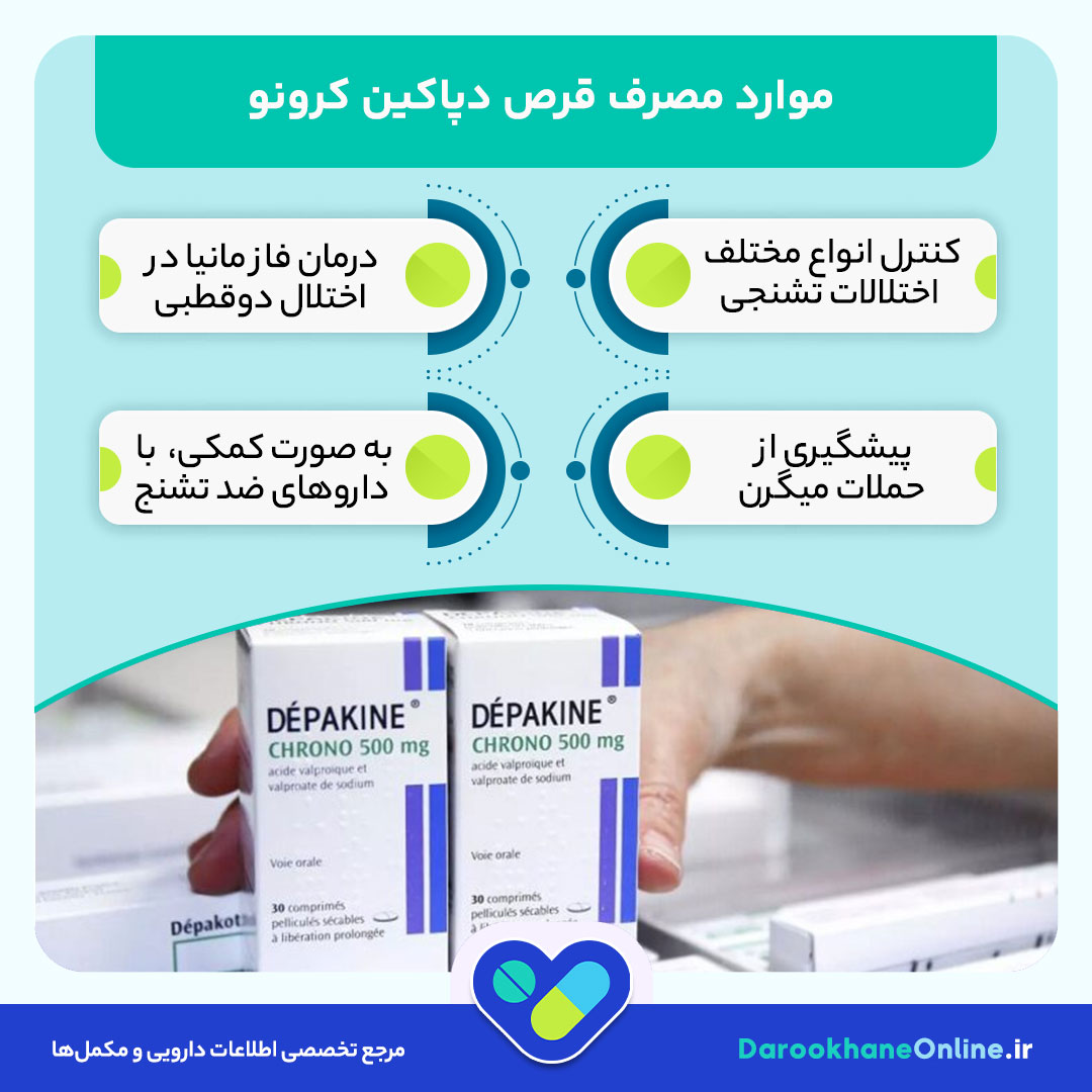 قرص دپاکین کرونو چیست؟ موارد مصرف، نحوه مصرف، عوارض و نکات مهم قبل از استفاده