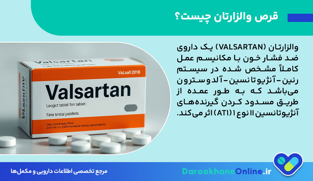 قرص والزارتان (Valsartan) چیست؟ موارد مصرف، عوارض، دوز مصرفی و هشدارهای مهم + راهنمای کامل 27 قرص والزارتان (Valsartan) چیست؟ موارد مصرف، عوارض، دوز مصرفی و هشدارهای مهم + راهنمای کامل