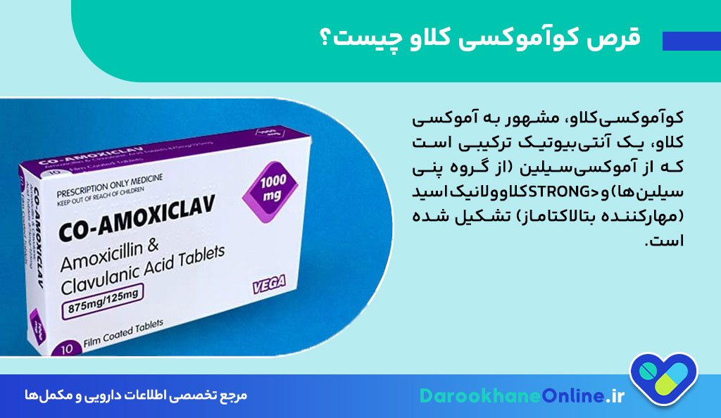 قرص کوآموکسی کلاو (آموکسی سیلین + کلاوولانیک اسید) چیست؟ موارد مصرف، عوارض، دوز و نکات مهم