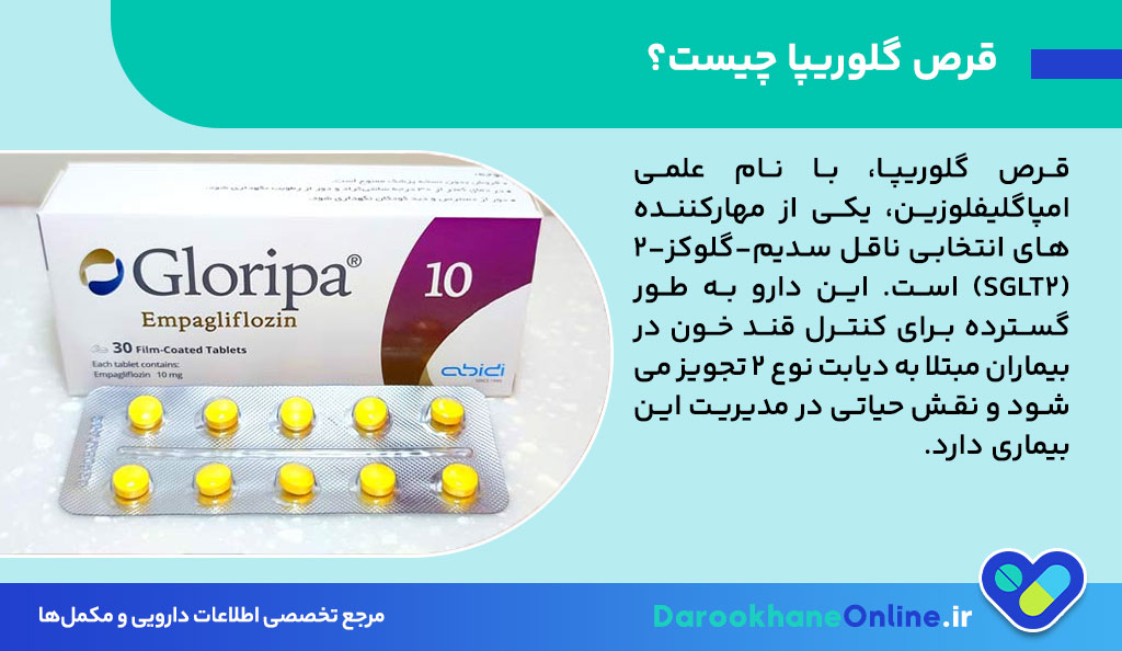 قرص گلوریپا چیست؟ موارد مصرف، عوارض، تداخل دارویی و نحوه مصرف + نکات مهم
