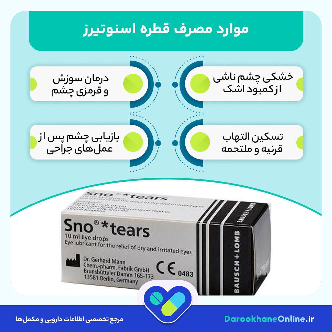 قطره اسنوتیرز؛ نحوه مصرف، عوارض و اثرات آن در درمان خشکی چشم