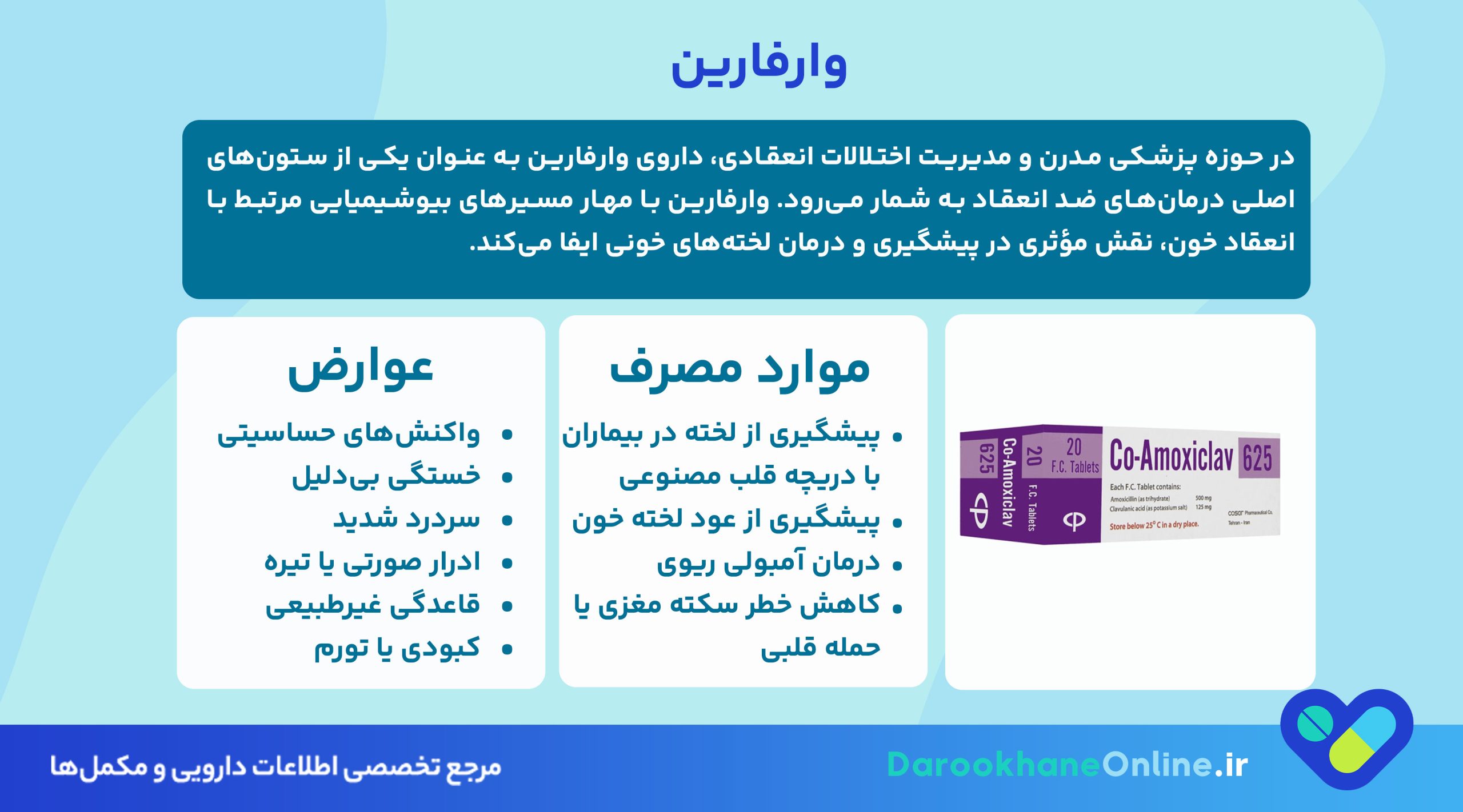 وارفارین (Warfarin): موارد مصرف، عوارض، هشدارها و نکات مهم داروی ضد انعقاد خون