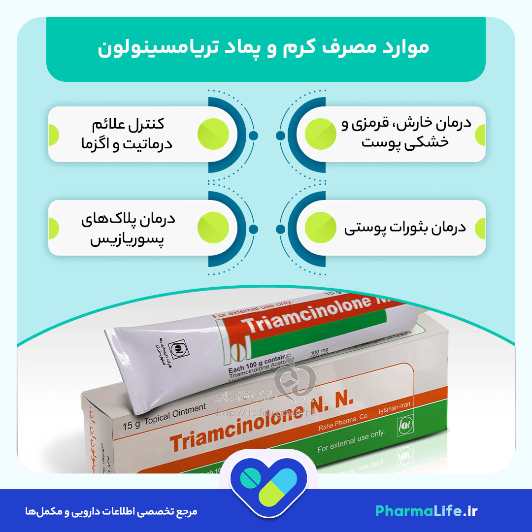 پماد تریامسینولون چیست؟ موارد مصرف، عوارض، نحوه استفاده و نکات مهم