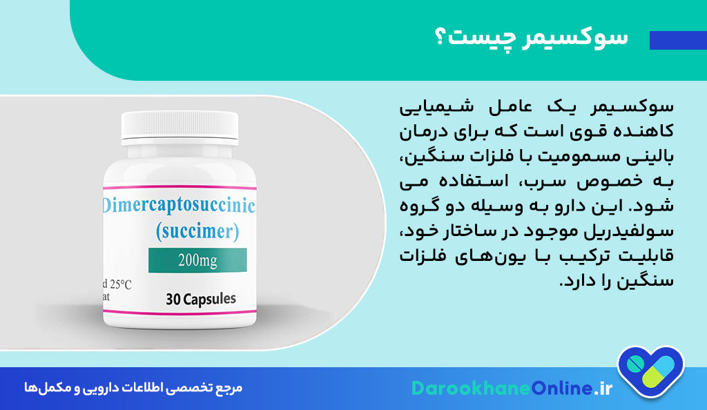کپسول سوکسیمر (Succimer): بهترین دارو برای درمان مسمومیت با سرب + موارد مصرف، دوز و عوارض