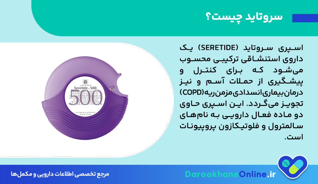 اسپری سروتاید چیست؟ موارد مصرف، عوارض، نحوه مصرف و نکات مهم برای درمان آسم