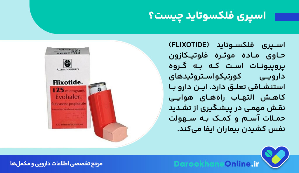 تسکین آسم و تنگی نفس با اسپری فلکسوتاید | موارد مصرف، نحوه استفاده و عوارض
