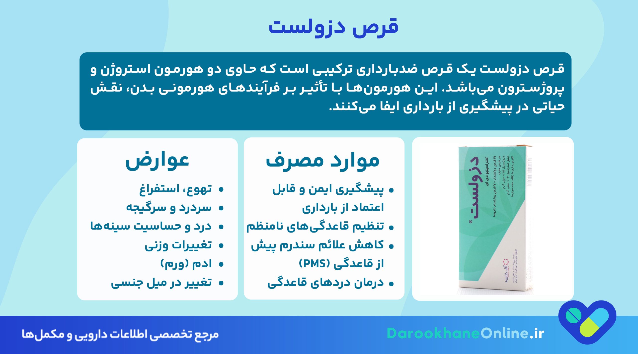 قرص دزولست چیست؟ نحوه مصرف، عوارض و نکات مهم جلوگیری از بارداری