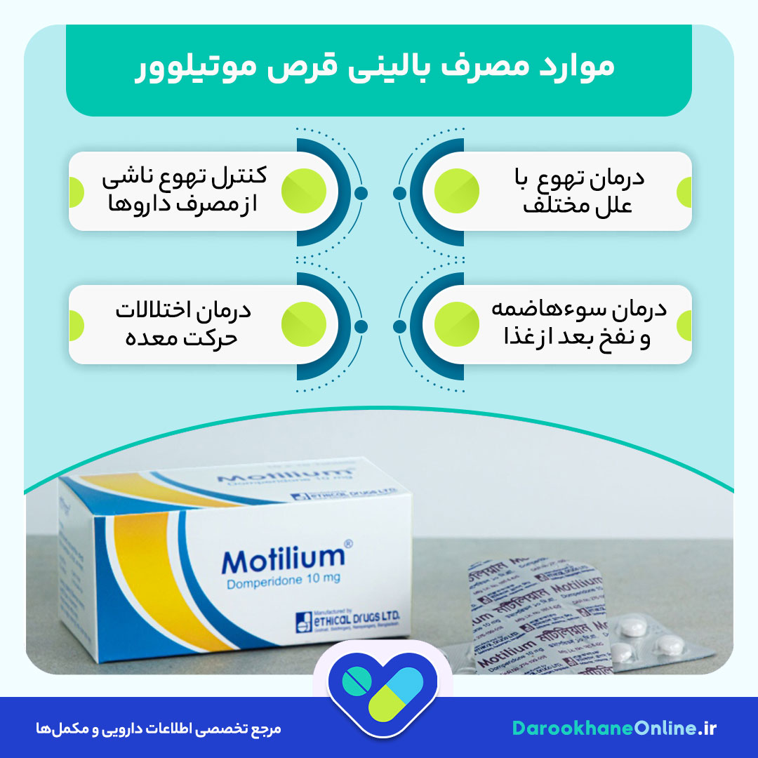 قرص موتیلوور چیست؟ موارد مصرف، عوارض، دستور مصرف و نکات مصرف در درمان تهوع و استفراغ