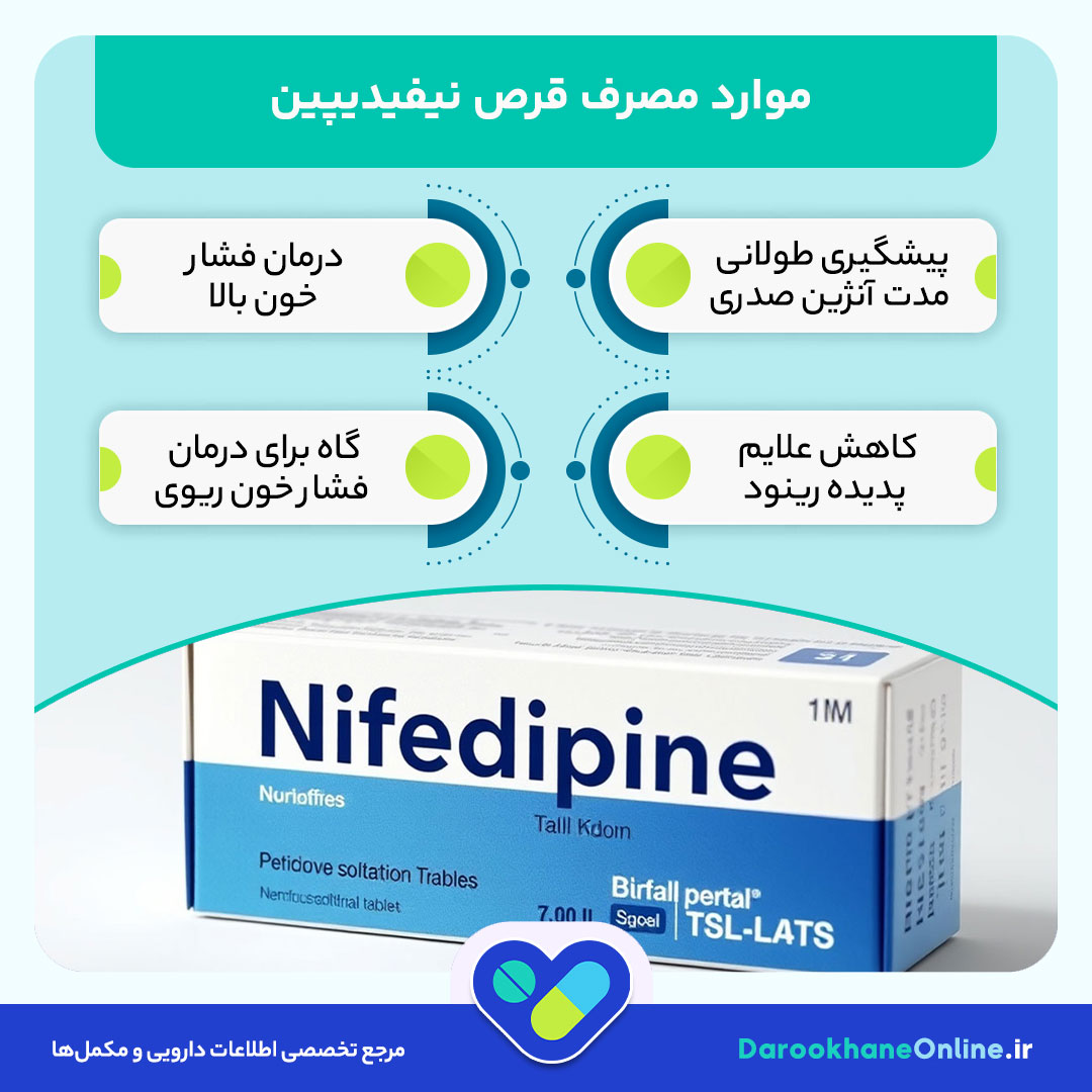 قرص نیفیدیپین برای آنژین صدری: موارد مصرف، دوز، عوارض و نکات مهم مصرف