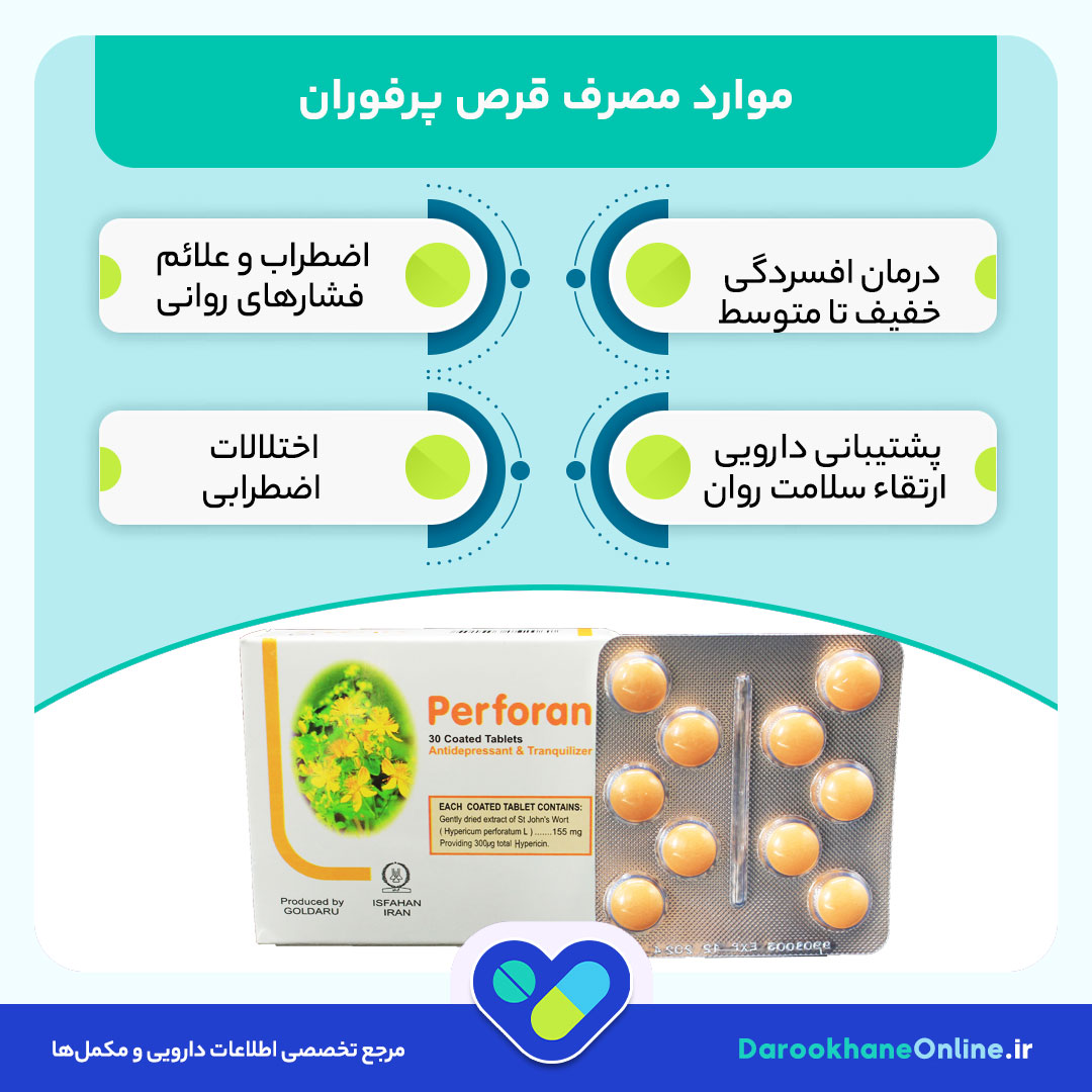 قرص پرفوران (علف چای): درمان طبیعی افسردگی و اضطراب + بررسی عوارض، موارد مصرف و مکانیسم اثر