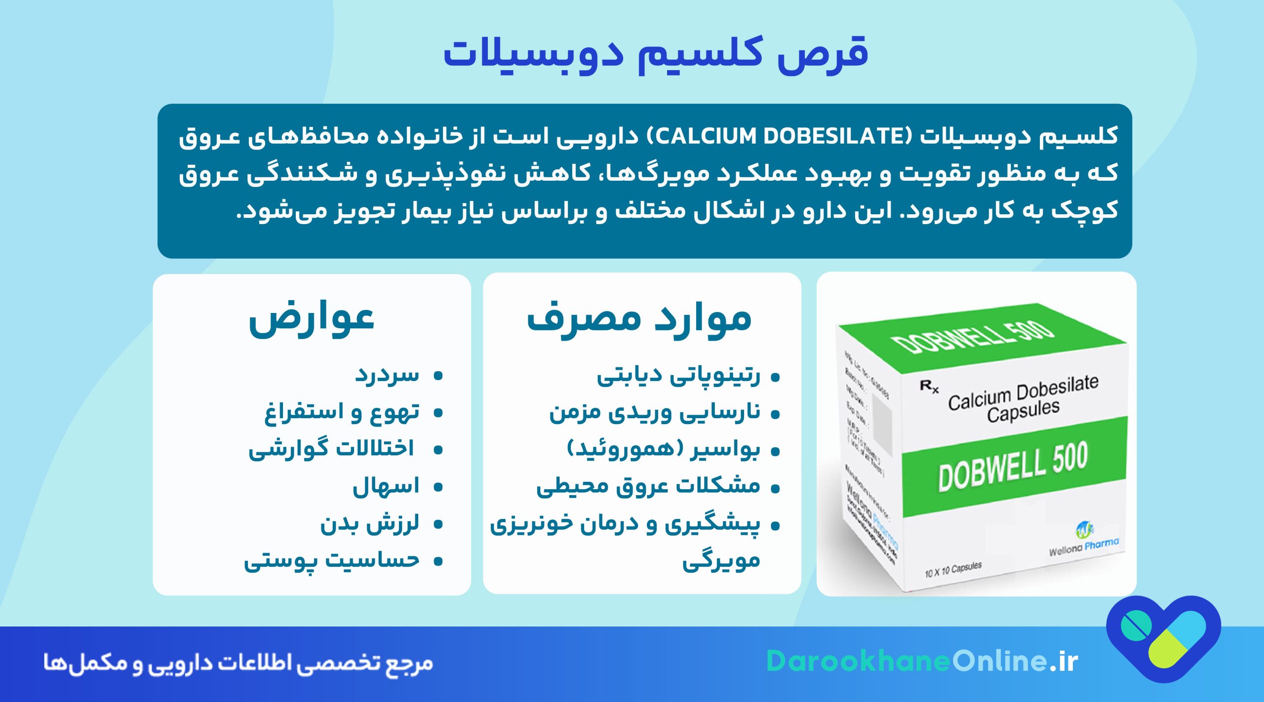 قرص کلسیم دوبسیلات (دوکسیوم 500)؛ موارد مصرف، عوارض، نحوه مصرف و احتیاطات مهم