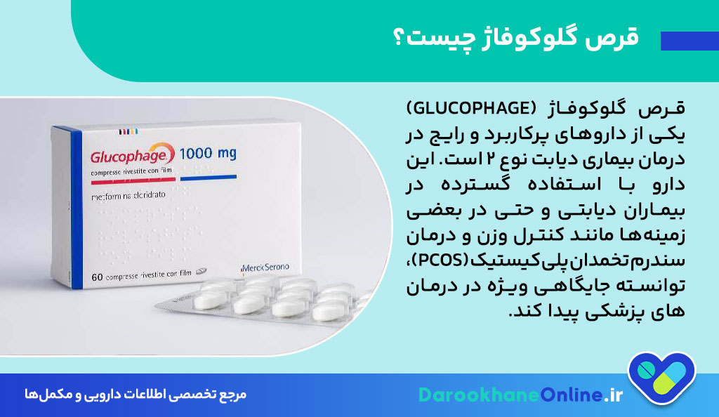 قرص گلوکوفاژ (متفورمین): کاربردها، نحوه مصرف، عوارض و توصیه‌های مهم برای کنترل دیابت و درمان تنبلی تخمدان
