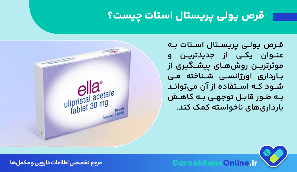 قرص یولی پریستال استات: نحوه مصرف، موارد استفاده، عوارض و تداخلات دارویی پیشگیری اورژانسی از بارداری