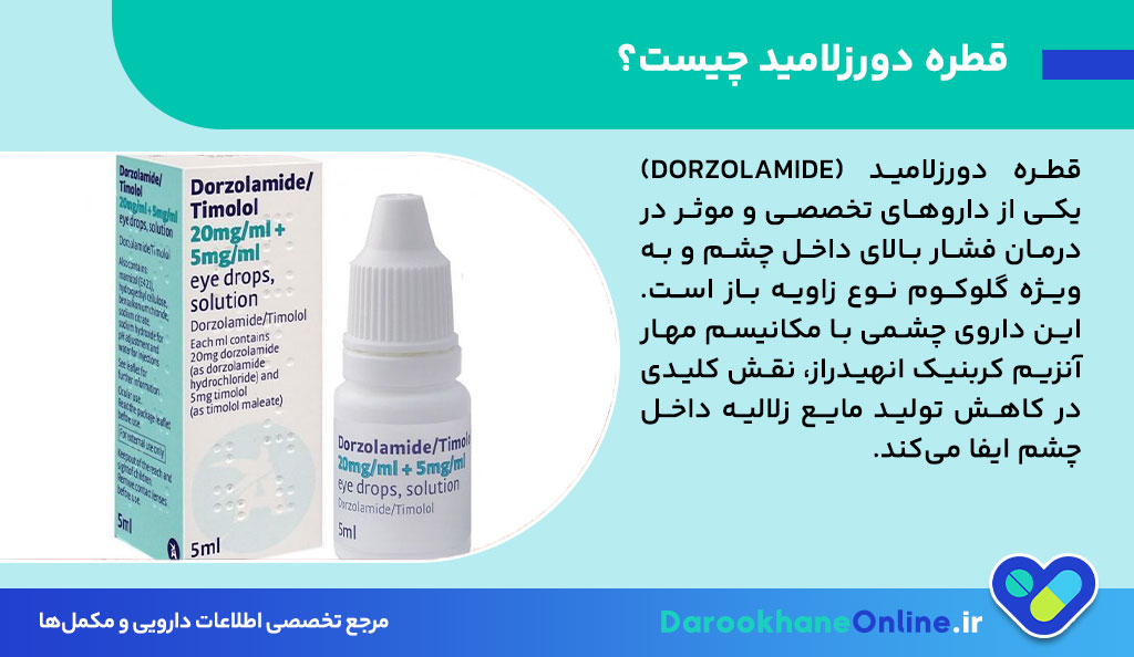 قطره دورزلامید چیست؟ کاربردها، نحوه مصرف و عوارض | راهنمای کامل درمان گلوکوم و فشار چشم