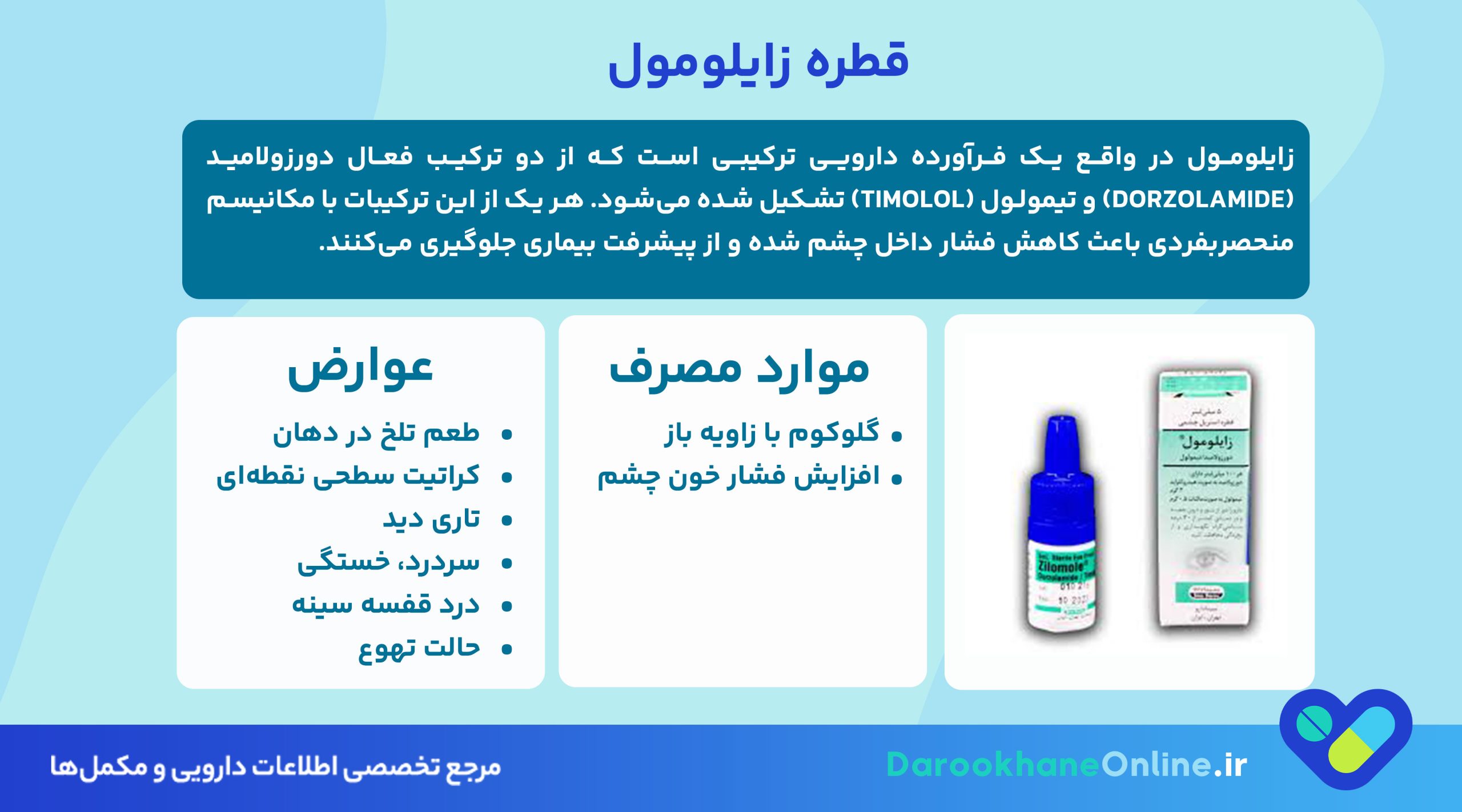 قطره زایلومول چیست و چگونه فشار بالای چشم و گلوکوم را درمان می‌کند؟【موارد مصرف، عوارض و نحوه مصرف】