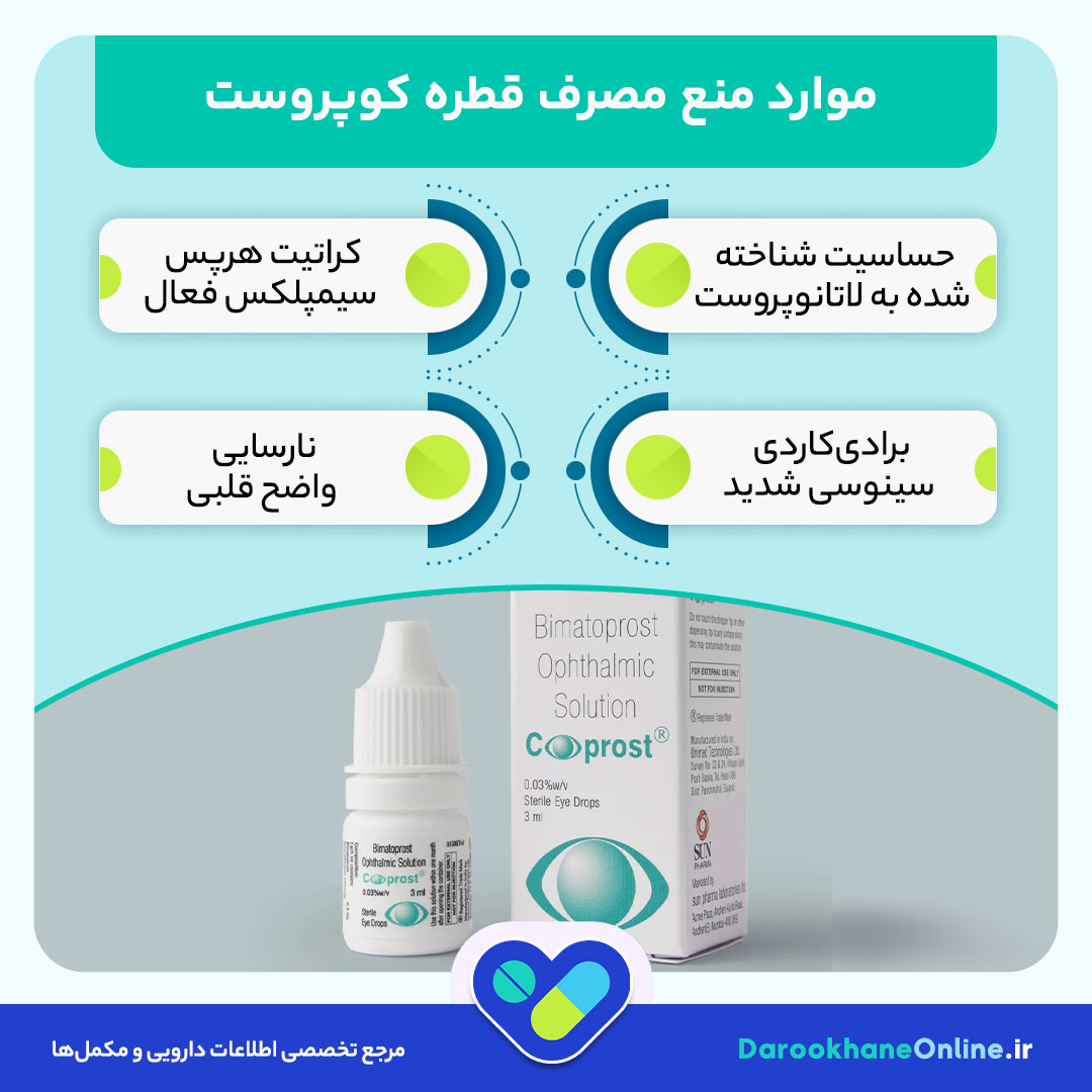 قطره کوپروست چشمی (لاتانوپروست+تیمولول): درمان مؤثر گلوکوم با زاویه باز و کاهش فشار چشم