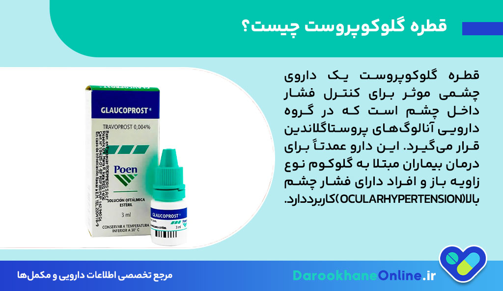قطره گلوکوپروست؛ بهترین دارو برای کاهش فشار چشم و درمان گلوکوم (آب‌سیاه) + نحوه مصرف و عوارض