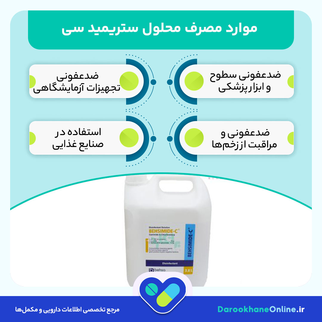 محلول ستریمید سی چیست؟ کاربرد، روش مصرف و عوارض محلول ضدعفونی‌کننده سترومید C برای پوست