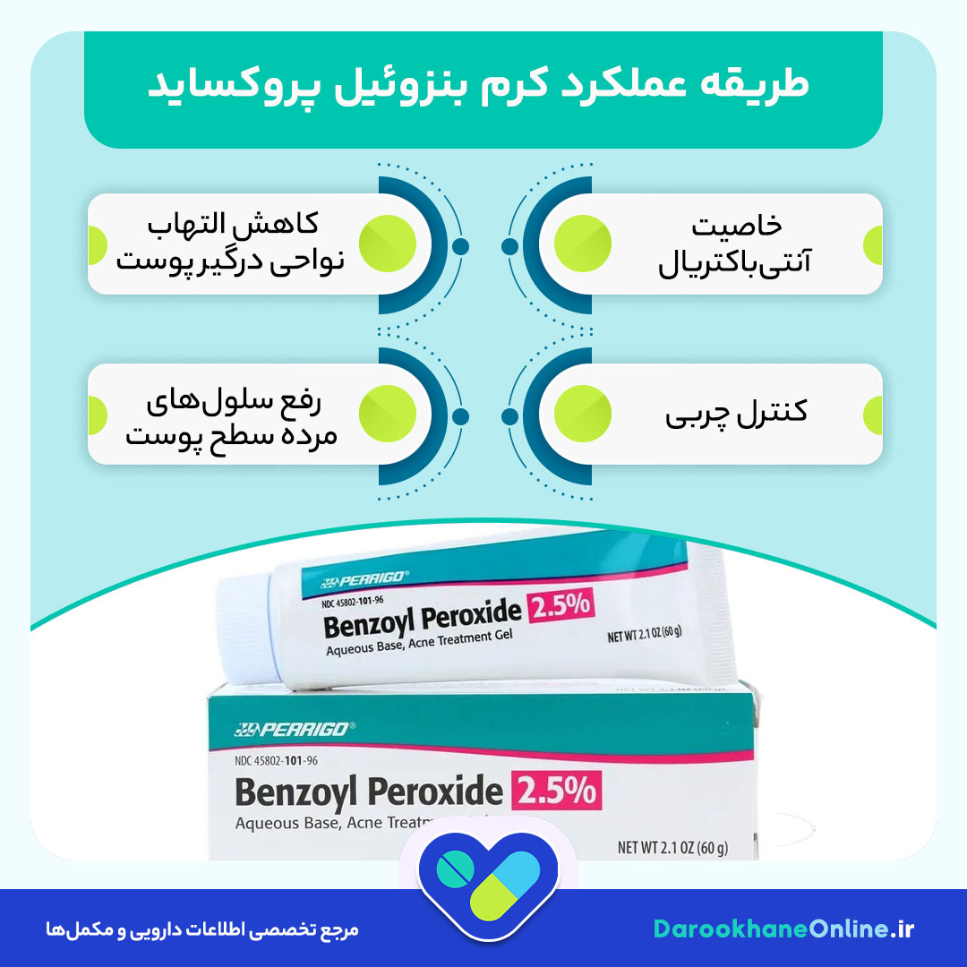 کرم بنزوئیل پروکساید برای درمان آکنه | اثرات، کاربرد، عوارض و نکات مصرف