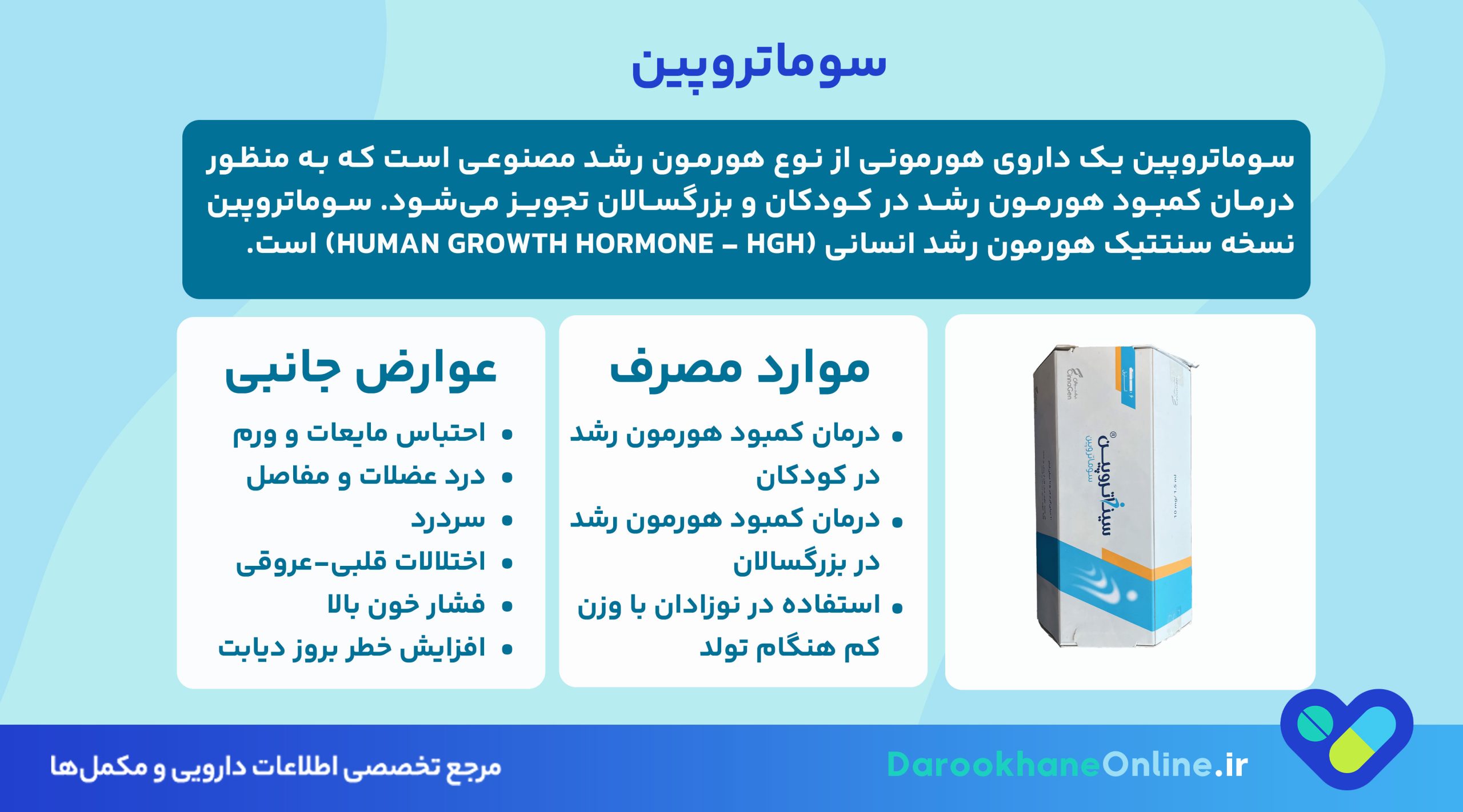 سوماتروپین چیست؟ کاربرد، نحوه مصرف، عوارض و نکات مهم هورمون رشد مصنوعی + بررسی تأثیر بر افزایش قد و چربی سوزی
